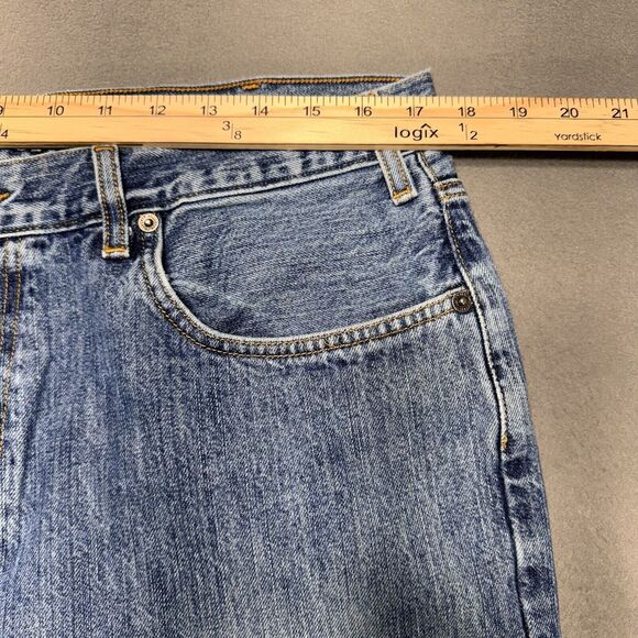 Hollister Jeans Custom Denim Men 34x32 Ripped Distressed Faded American Workwear - Picture 2 of 15